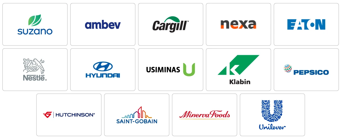 Imagem com os principais clientes